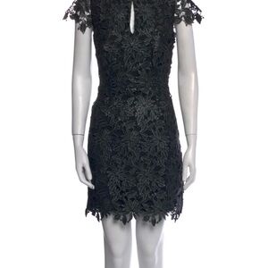 Milly Shayna Foiled Guipure Lace Dress